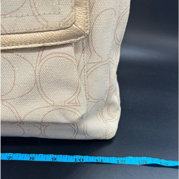 Coach Penelope Signature Linen Shoulder Bag F19266 - Picture 15 of 15